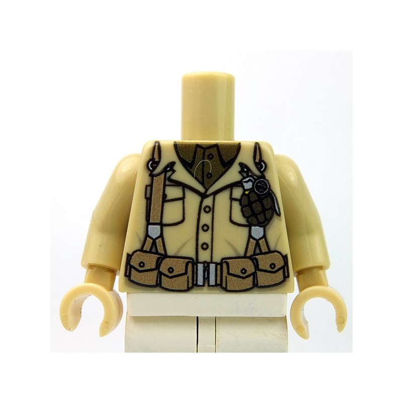 Lego eclipseGRAFX Custom Minifig - WWII American Marine (Tan)