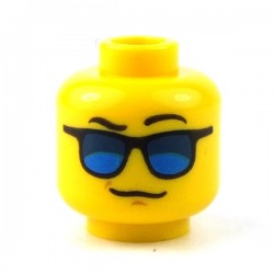 Lego Minifigures Accessories - Head - La Petite Brique, le spécialiste ...