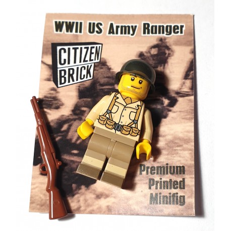 Lego Collector Citizen Brick Minifig WWII U.S. Army Ranger