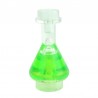 Trans-Clear Flask with Trans-Bright Green Fluid